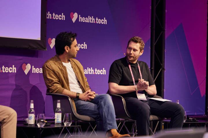 Abtrace speaking at the health.tech conference